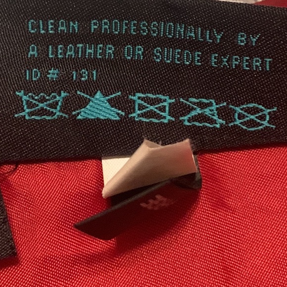 Siena Studio VTG Red Leather Skirt 16 - Picture 7 of 10